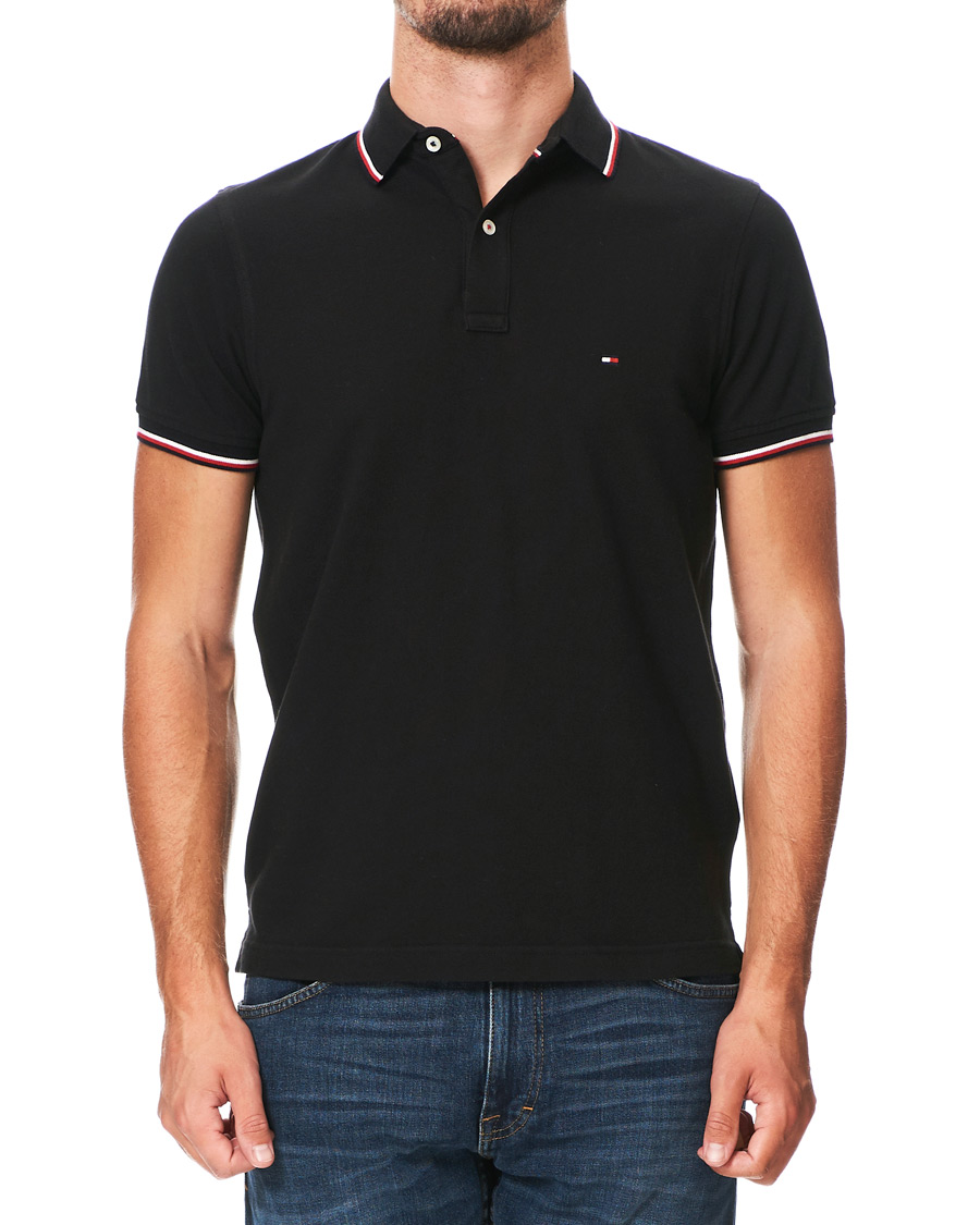 Herre | Polotrøjer | Tommy Hilfiger | Slim Fit Tipped Polo Black