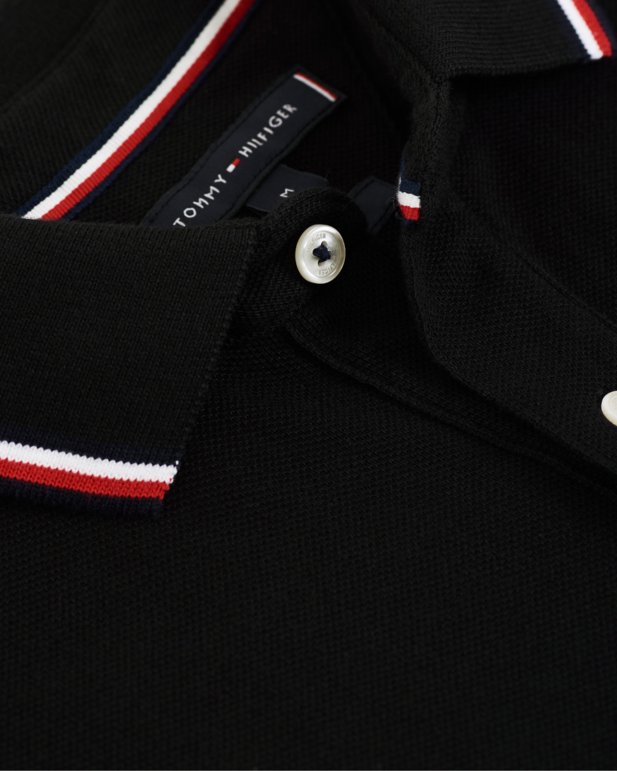Herre | Polotrøjer | Tommy Hilfiger | Slim Fit Tipped Polo Black