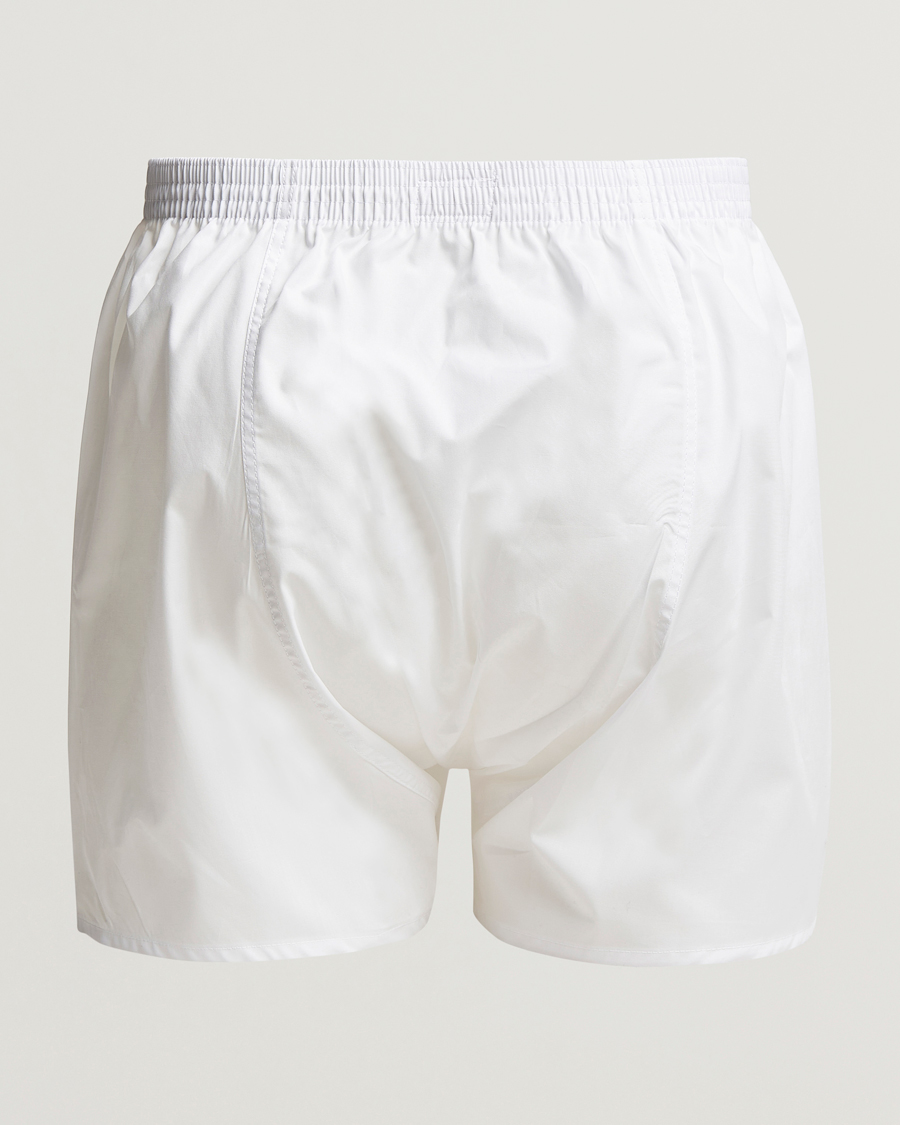 Herre | Boxershorts | Derek Rose | Classic Fit Cotton Boxer Shorts White