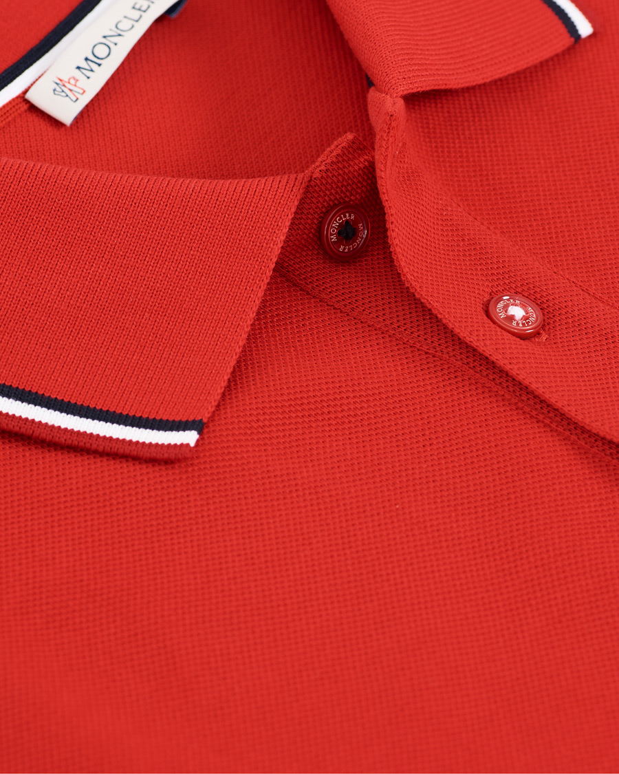 Herre | Polotrøjer | Moncler | Logo Tipped Polo Red