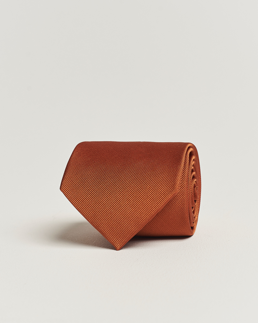 Herre | Amanda Christensen Plain Classic Tie 8 cm Rust | Amanda Christensen | Plain Classic Tie 8 cm Rust