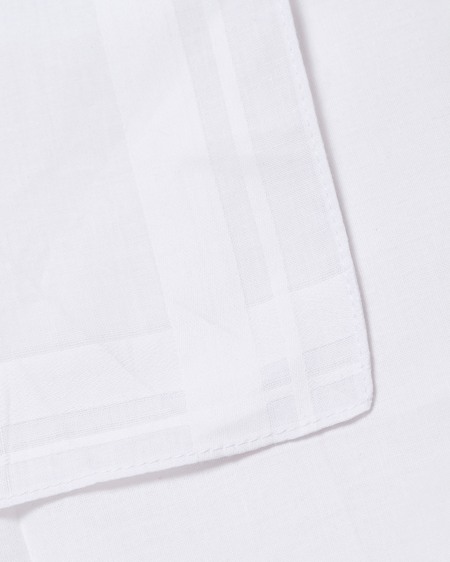 Herre | Lommeklude | Amanda Christensen | 3-Pack Cotton Pocket Square White