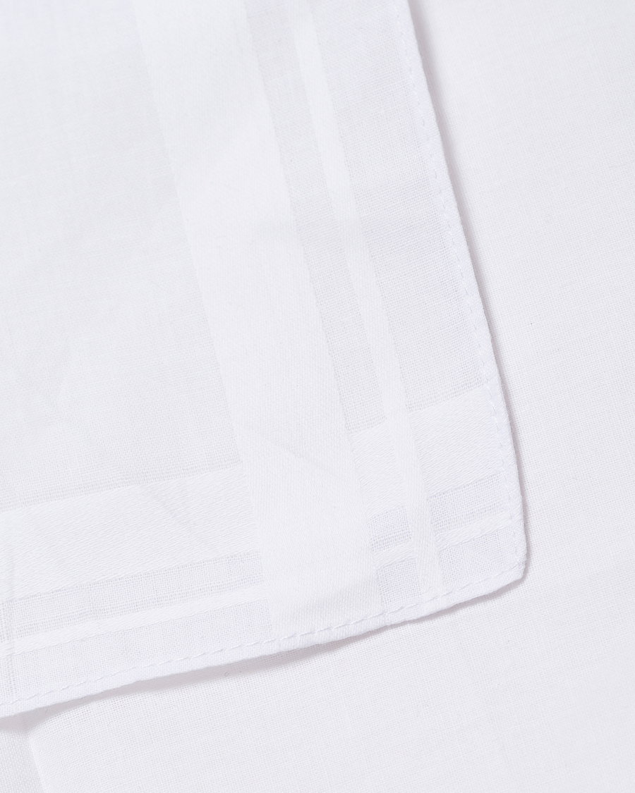 Herre | Lommeklude | Amanda Christensen | 6-pack Cotton Pocket Square White