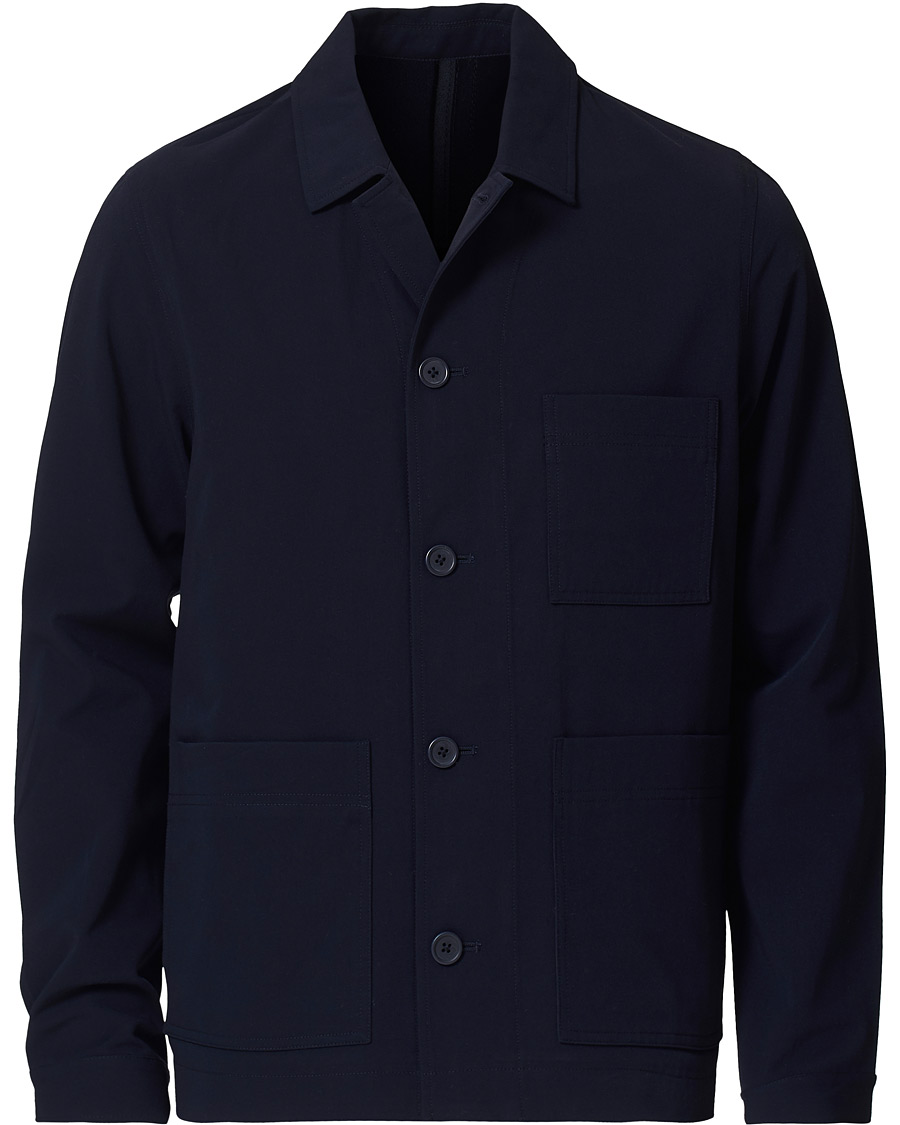 Herre | Skjorter | Samsøe Samsøe | Samsøe & Samsøe Worker X Shirt Jacket Night Sky