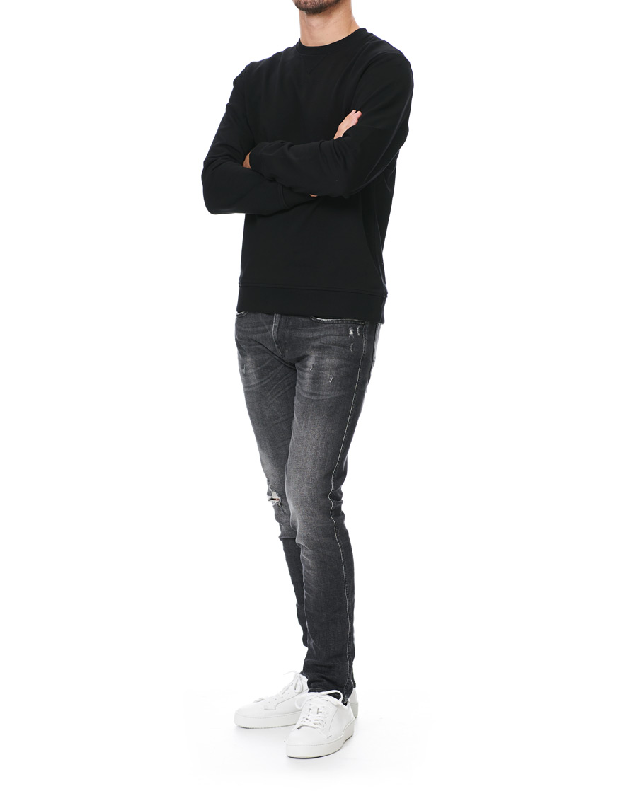 Herre | Trøjer | Samsøe Samsøe | Samsøe & Samsøe Hugo Organic Cotton Crew Neck Sweat Black