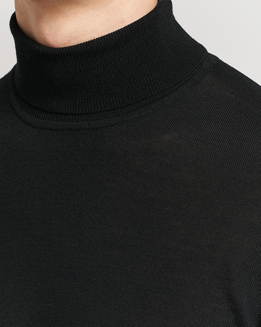 Herre | Trøjer | Samsøe Samsøe | Flemming Superfine Merino Wool Roll Neck Black
