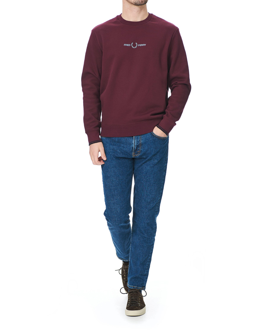 Herre | Trøjer | Fred Perry | Graphic Sweatshirt Mahogany