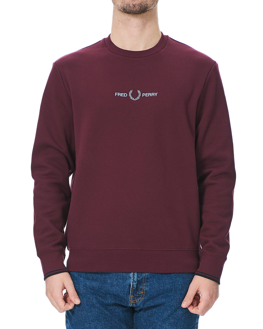 Herre | Trøjer | Fred Perry | Graphic Sweatshirt Mahogany