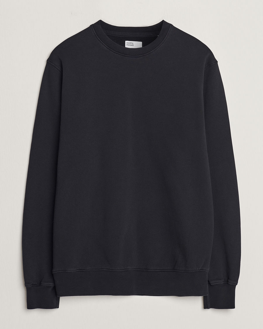 Herre | Trøjer | Colorful Standard | Classic Organic Crew Neck Sweat Deep Black