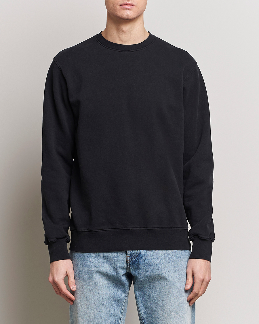 Herre | Trøjer | Colorful Standard | Classic Organic Crew Neck Sweat Deep Black