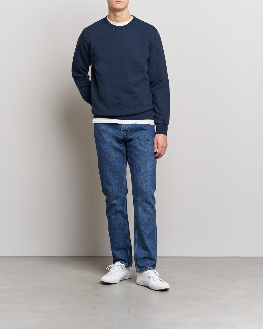 Herre | Trøjer | Colorful Standard | Classic Organic Crew Neck Sweat Navy Blue