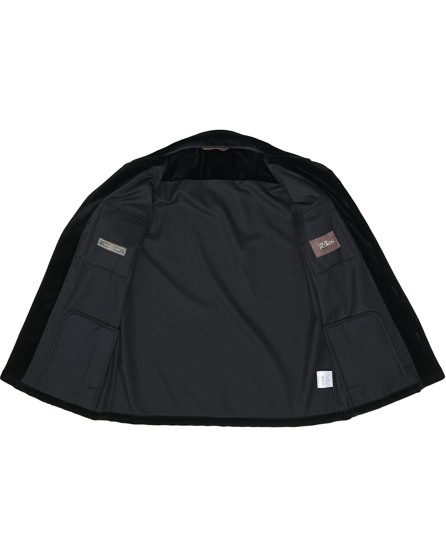 Herre | Skjorter | Oscar Jacobson | Holger Velvet Shirt Jacket Black