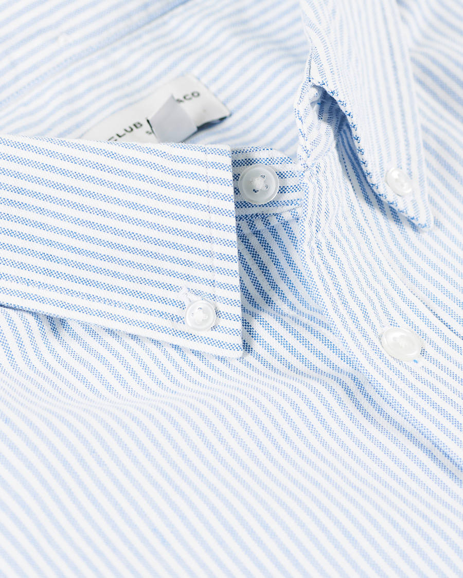 Herre | Skjorter | Club Monaco | Slim Fit Oxford Stripe Shirt Blue/White