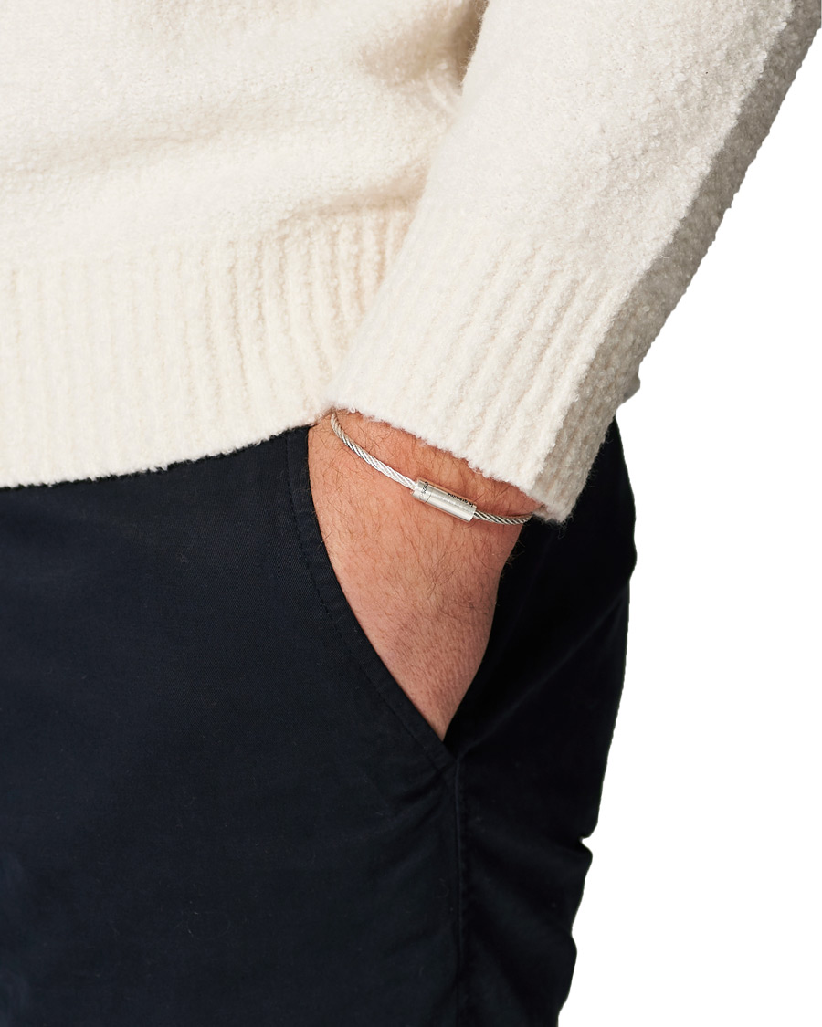 Herre | LE GRAMME Cable Bracelet Brushed Sterling Silver 9g | LE GRAMME | Cable Bracelet Brushed Sterling Silver 9g
