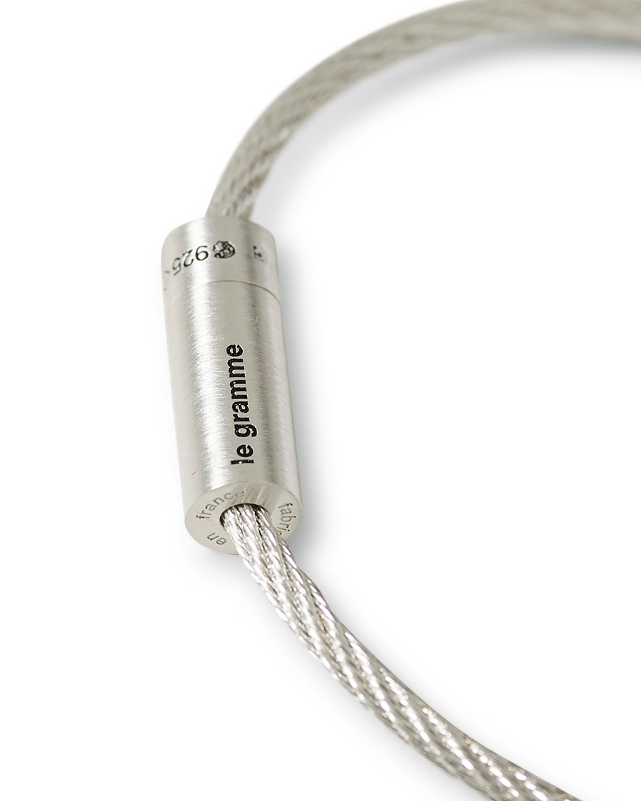 Herre | LE GRAMME Cable Bracelet Brushed Sterling Silver 9g | LE GRAMME | Cable Bracelet Brushed Sterling Silver 9g