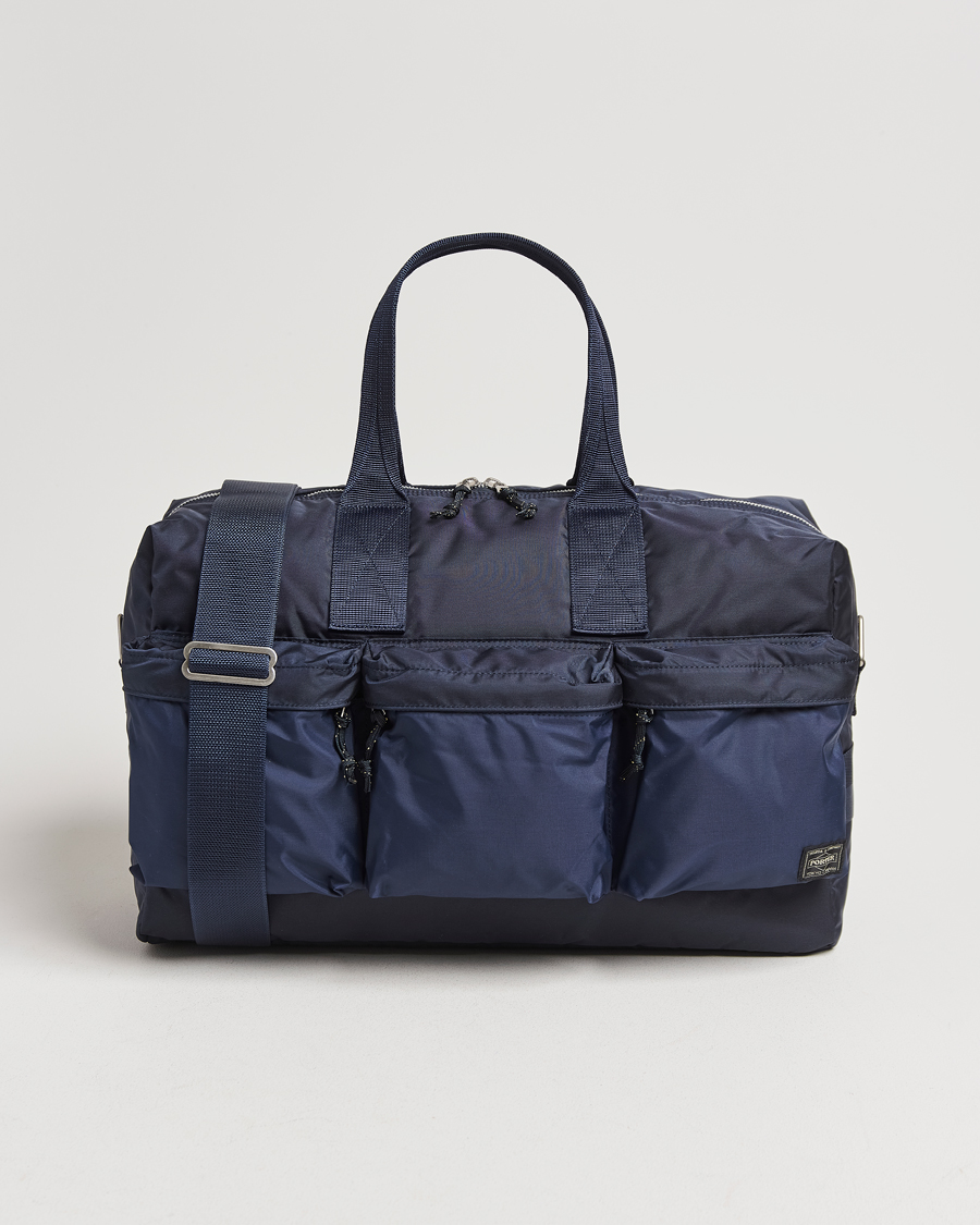 Herre | Tasker | Porter-Yoshida & Co. | Force 2Way Duffel Bag Navy Blue