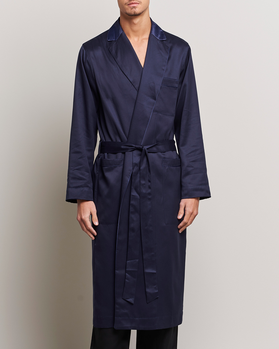 Herre | Morgenkåber | CDLP | Home Robe Navy Blue