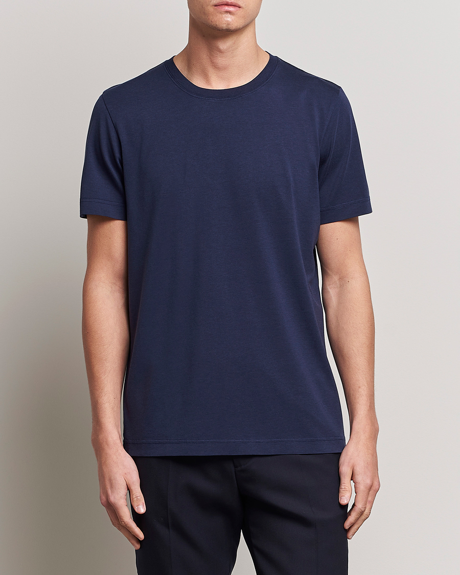 Herr | CDLP | CDLP | Round Neck Tee Navy Blue