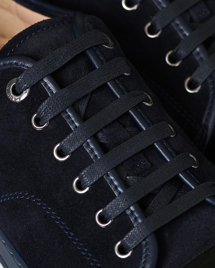 Herre | Lanvin Patent Captoe Sneaker Dark Blue/Dark Blue | Lanvin | Patent Captoe Sneaker Dark Blue/Dark Blue