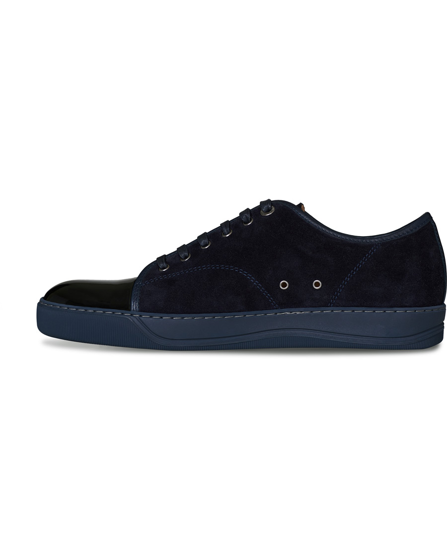 Herre | Lanvin Patent Captoe Sneaker Dark Blue/Dark Blue | Lanvin | Patent Captoe Sneaker Dark Blue/Dark Blue