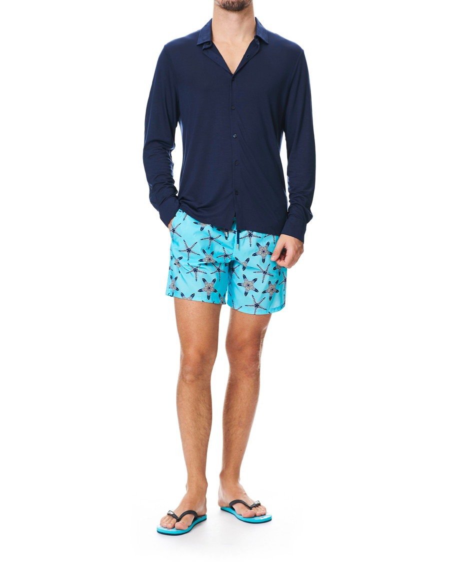 Herre | Badebukser | Vilebrequin | Mahina Swim Shorts Bleu Lazuli