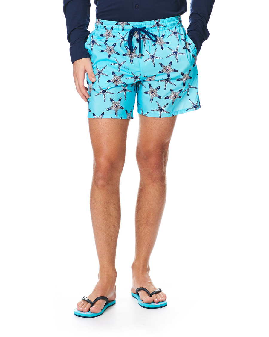 Herre | Badebukser | Vilebrequin | Mahina Swim Shorts Bleu Lazuli