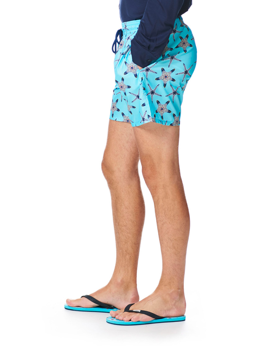 Herre | Badebukser | Vilebrequin | Mahina Swim Shorts Bleu Lazuli