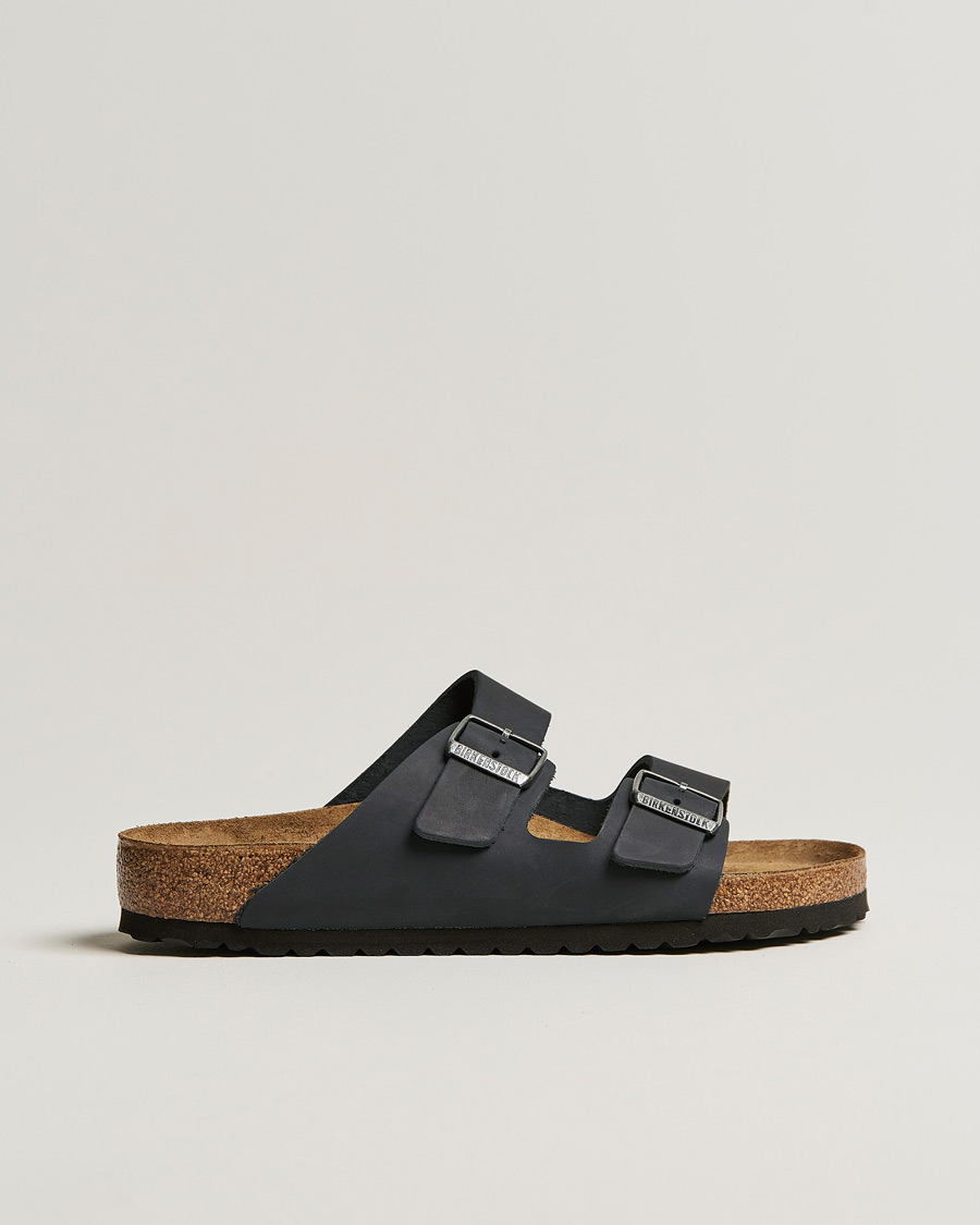 Herre | Sandaler & Hjemmesko | BIRKENSTOCK | Arizona Classic Footbed Black Oiled Leather