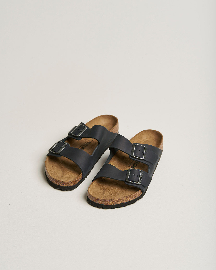 Herre | Sandaler & Hjemmesko | BIRKENSTOCK | Arizona Classic Footbed Black Oiled Leather