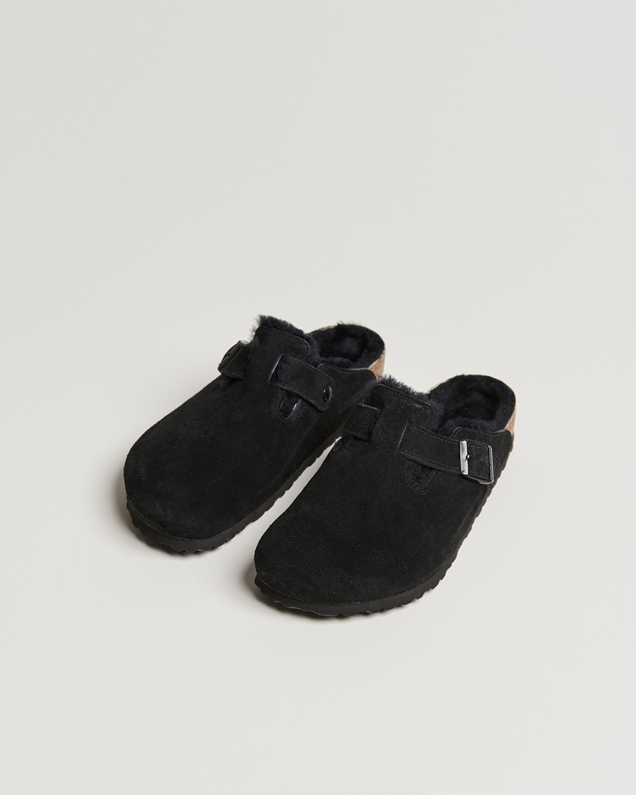 Herre | Afdelinger | BIRKENSTOCK | Boston Shearling Black Suede