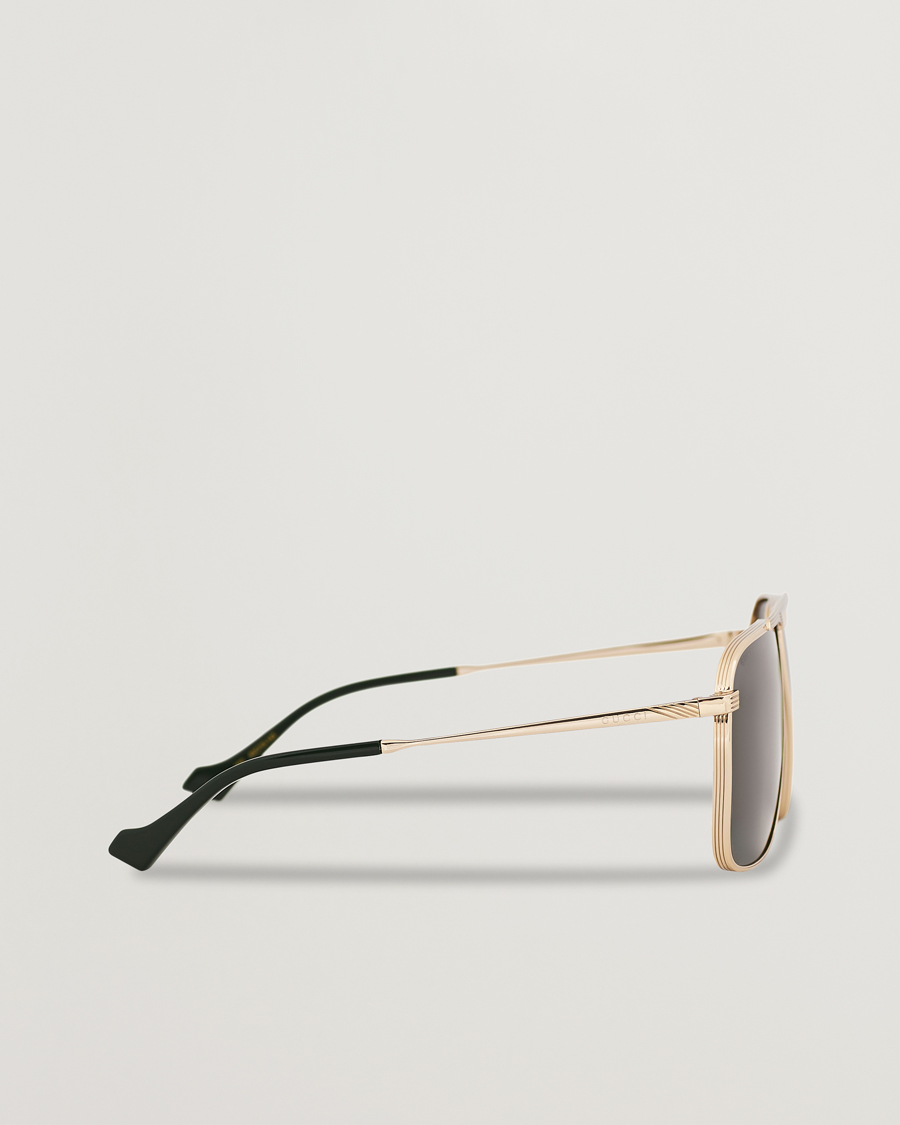 Herre | GUCCI GG8040S Sunglasses Gold/Green | Gucci | GG8040S Sunglasses Gold/Green