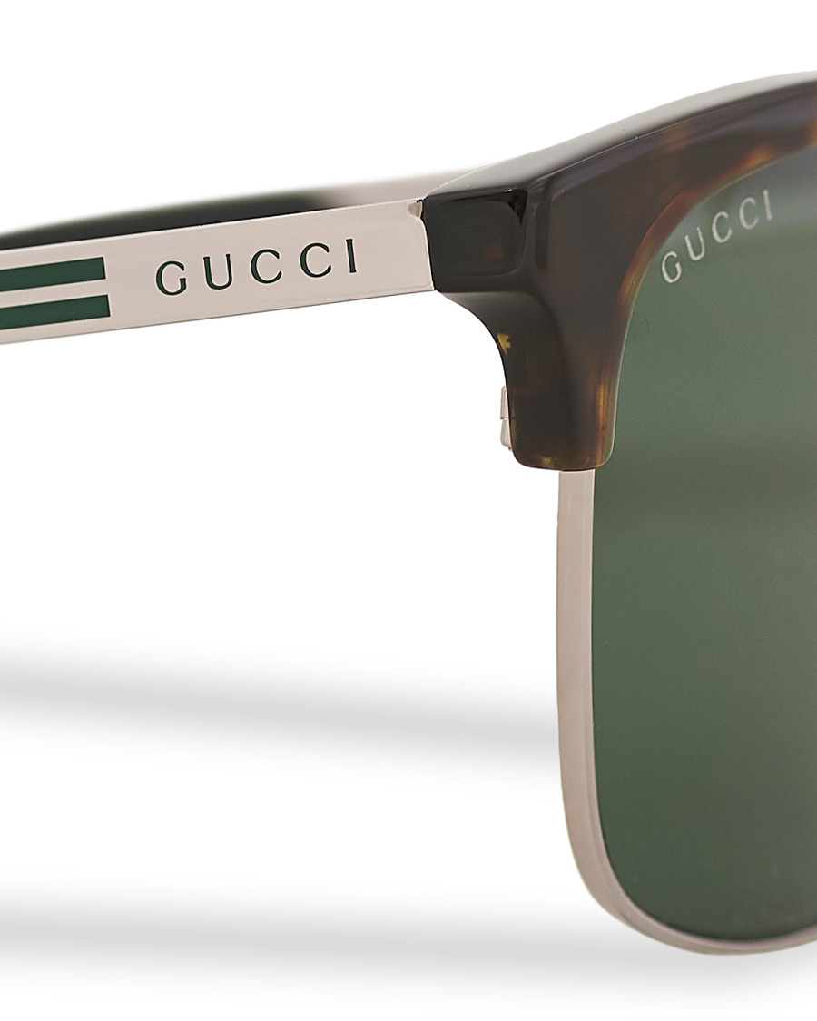 Herre | GUCCI GG0697S Sunglasses Havana/Green | Gucci | GG0697S Sunglasses Havana/Green