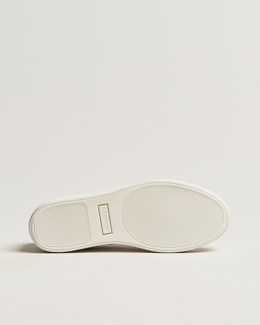Herre | Lanvin Patent Cap Toe Sneaker White | Lanvin | Patent Cap Toe Sneaker White
