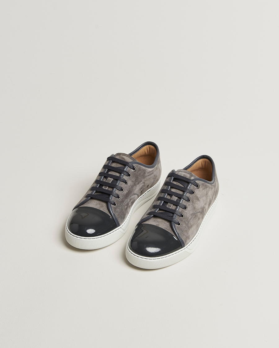 Herre | Sneakers med lavt skaft | Lanvin | Patent Cap Toe Sneaker Dark Grey