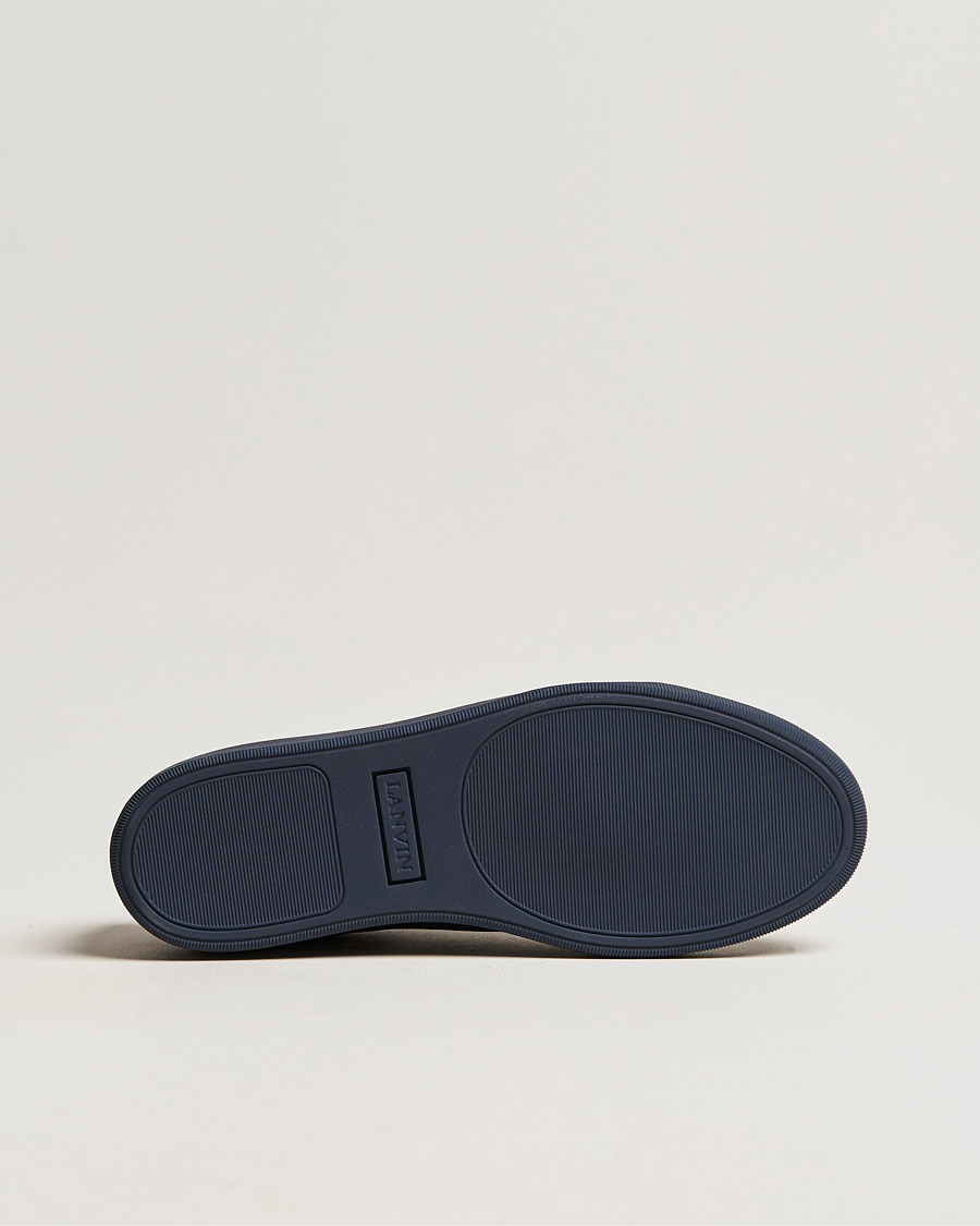 Herre | Lanvin Patent Cap Toe Sneaker Navy/Navy | Lanvin | Patent Cap Toe Sneaker Navy/Navy