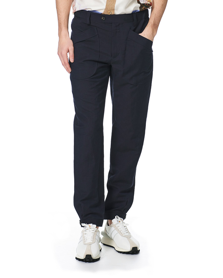 Herre | Bukser | Lanvin | Slim Fit Trousers Navy