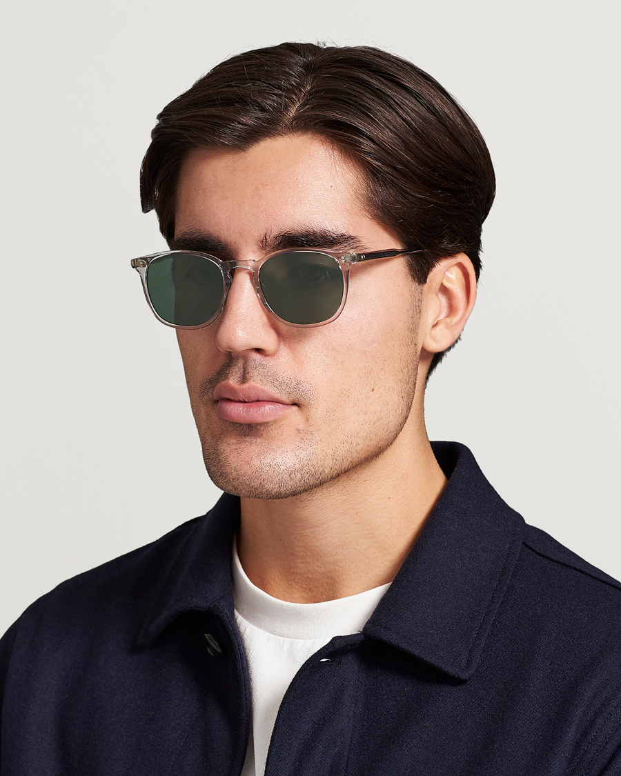 Herre | Tilbehør | Garrett Leight | Kinney 49 Sunglasses Transparent/Green