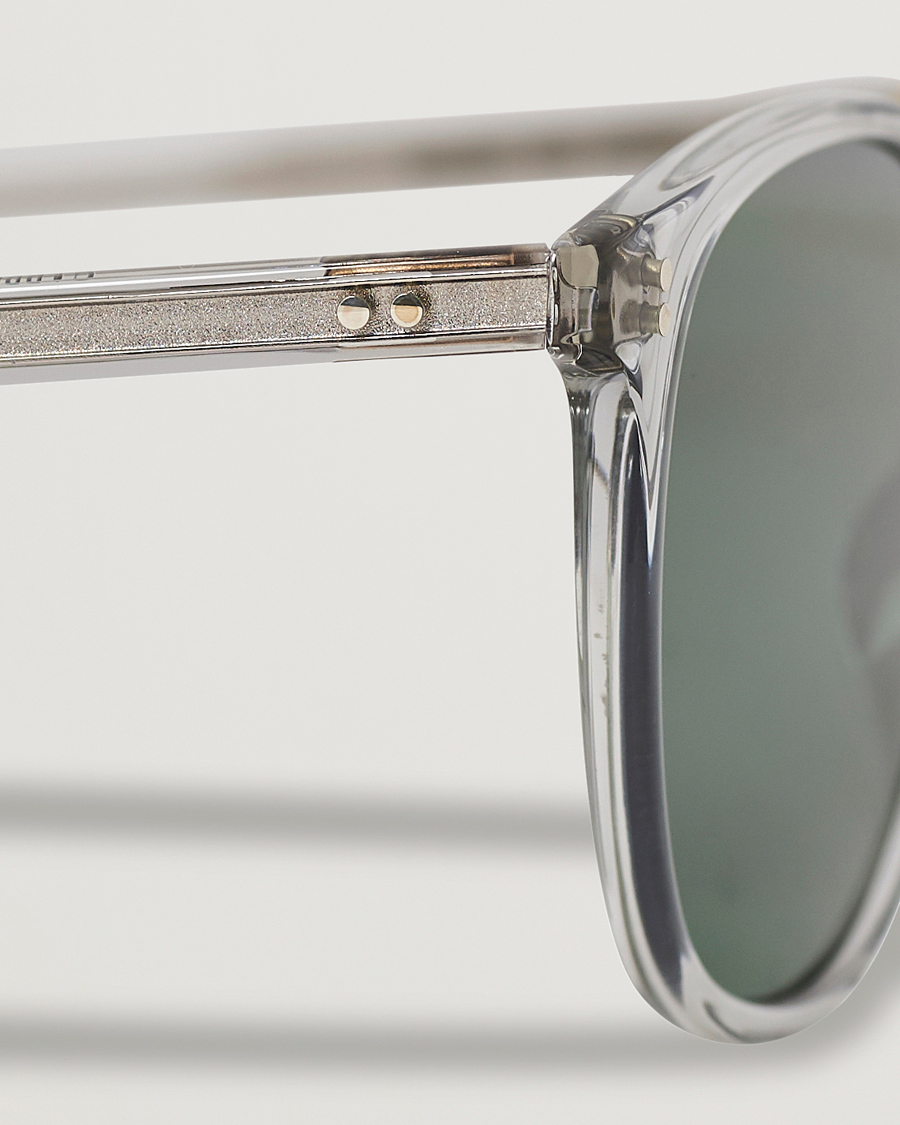 Herre | Solbriller | Garrett Leight | Kinney 49 Sunglasses Transparent/Green