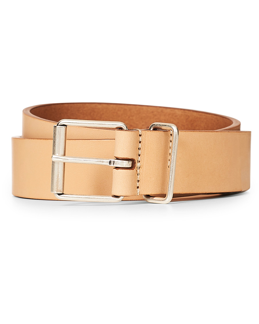 Herre | Anderson's Classic Casual 3 cm Leather Belt Natural | Anderson's | Classic Casual 3 cm Leather Belt Natural