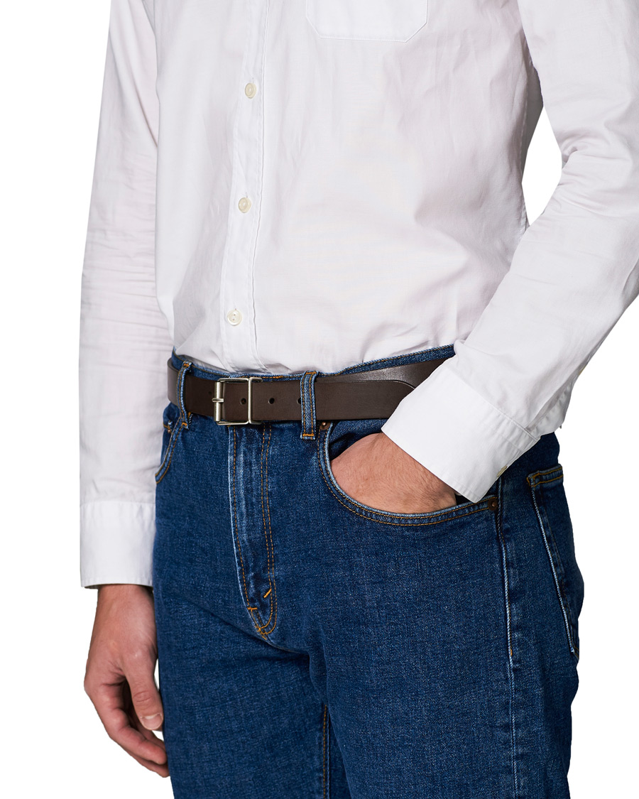 Herre | Anderson's Classic Casual 3 cm Leather Belt Brown | Anderson's | Classic Casual 3 cm Leather Belt Brown