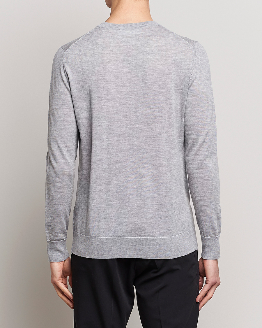 Herre | Trøjer | Samsøe Samsøe | Flemming Superfine Merino Wool Crew Neck Grey Melange