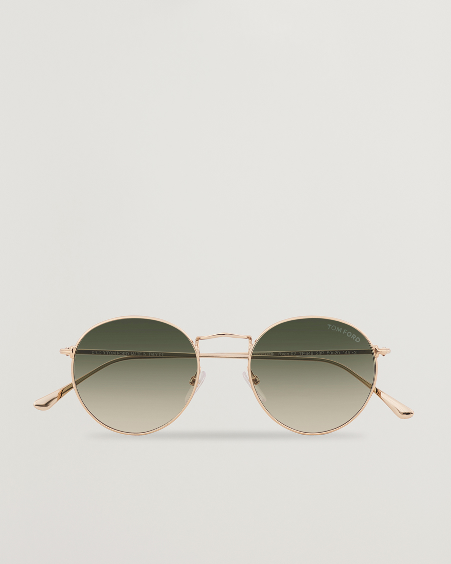 Herre | Runde solbriller | Tom Ford | Ryan FT0649 Sunglasses Green