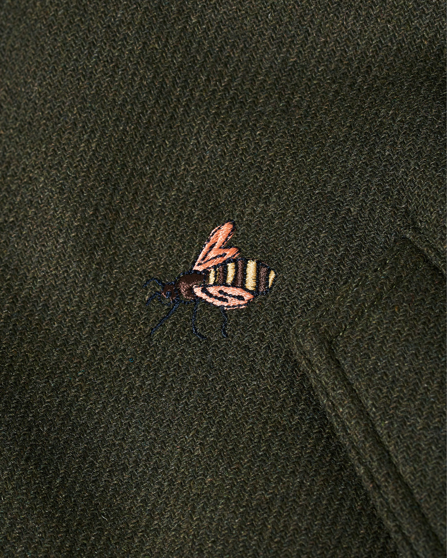 Herre | Jakker | GANT | Luke Edward Hall Emrodery Zip Jacket Tartan Green