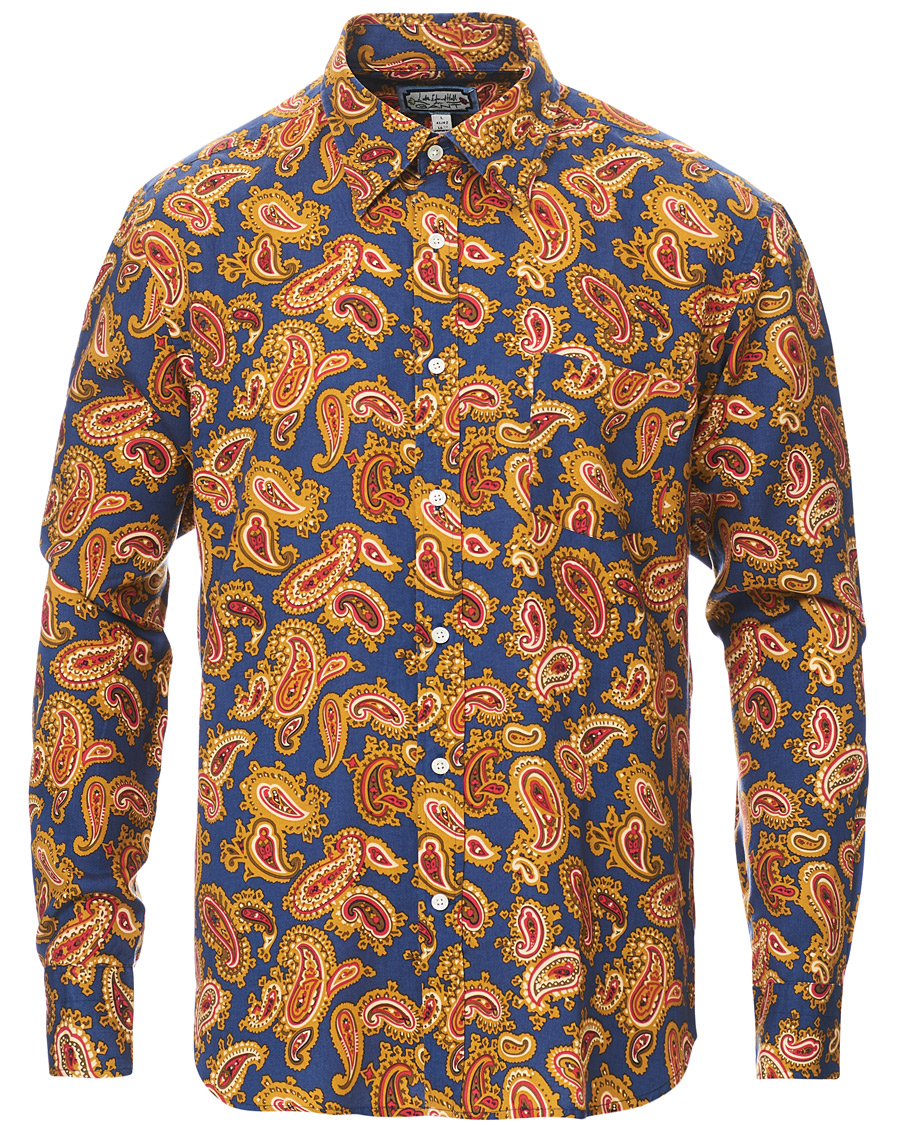 Herre | Skjorter | GANT | Luke Edward Hall Town Paisley Shirt College Blue