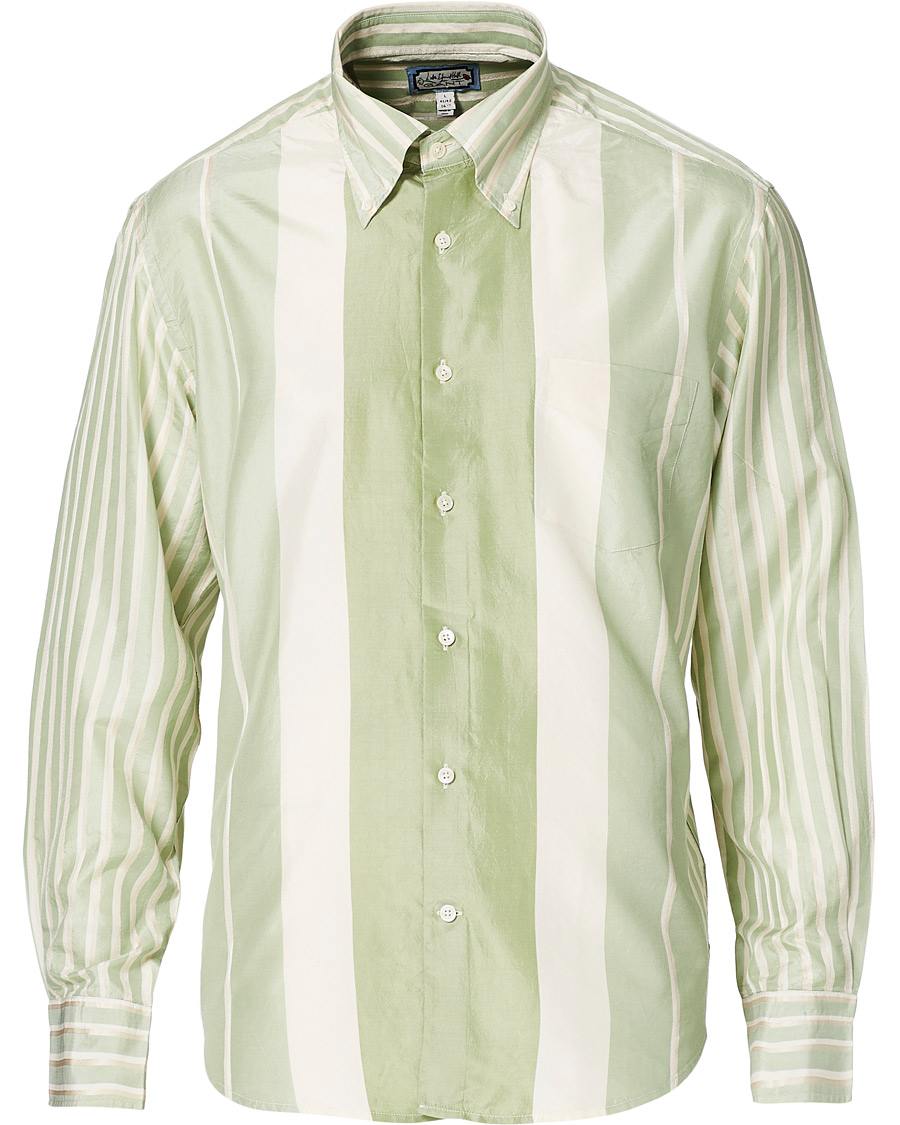 Herre | Skjorter | GANT | Luke Edward Hall Silk Stripe Shirt Pepermint