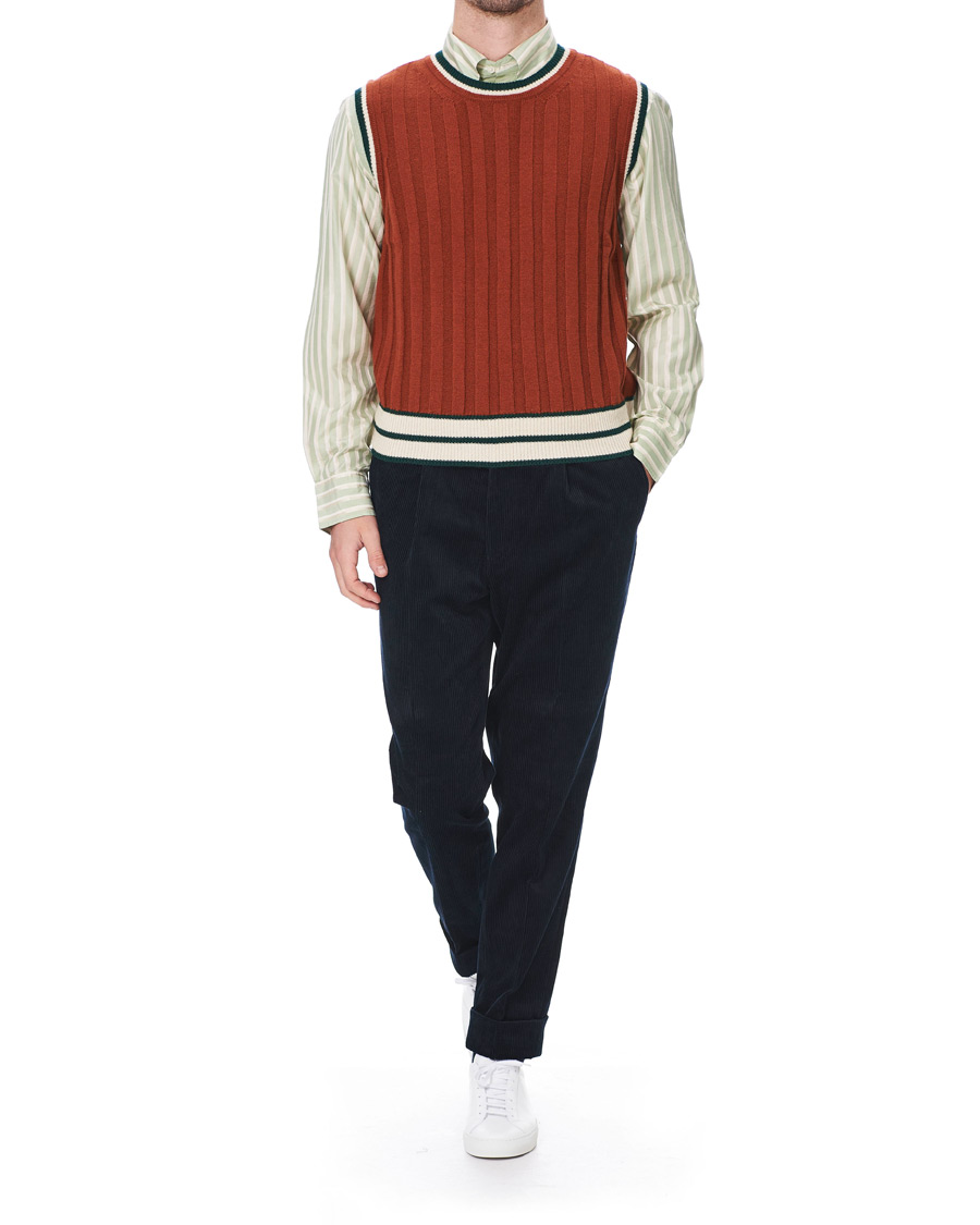 Herre | Skjorter | GANT | Luke Edward Hall Silk Stripe Shirt Pepermint