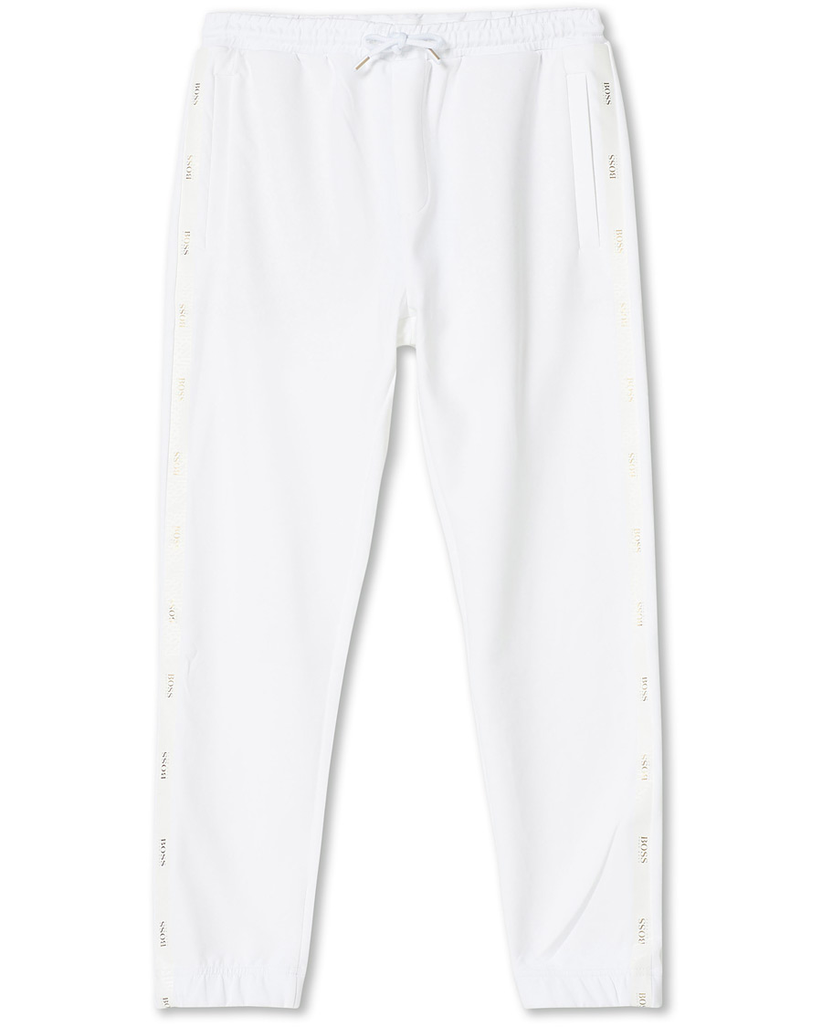 Herre | Bukser | BOSS GREEN | BOSS Athleisure Hadiko Logo Sweatpants White