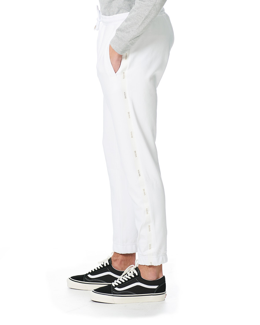 Herre | Bukser | BOSS GREEN | BOSS Athleisure Hadiko Logo Sweatpants White