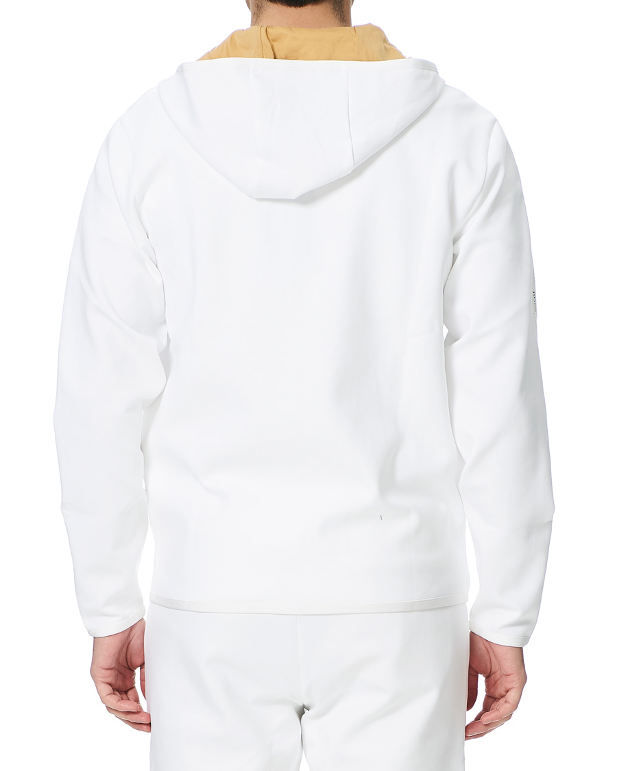 Herre | Trøjer | BOSS GREEN | BOSS Athleisure Saggy Taped Full Zip Hoodie White