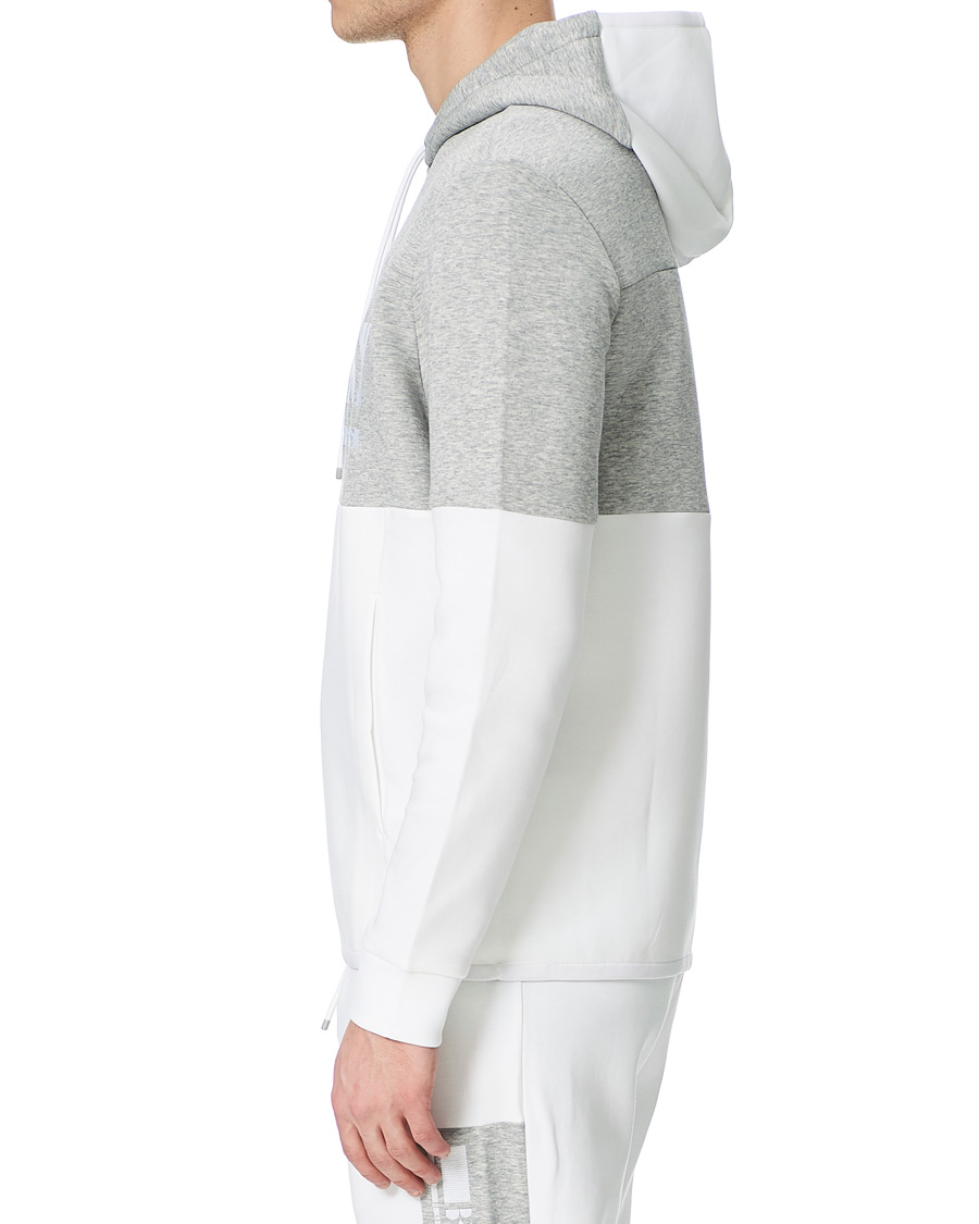 Herre | Trøjer | BOSS GREEN | BOSS Athleisure Soody Block Hoodie Grey/White